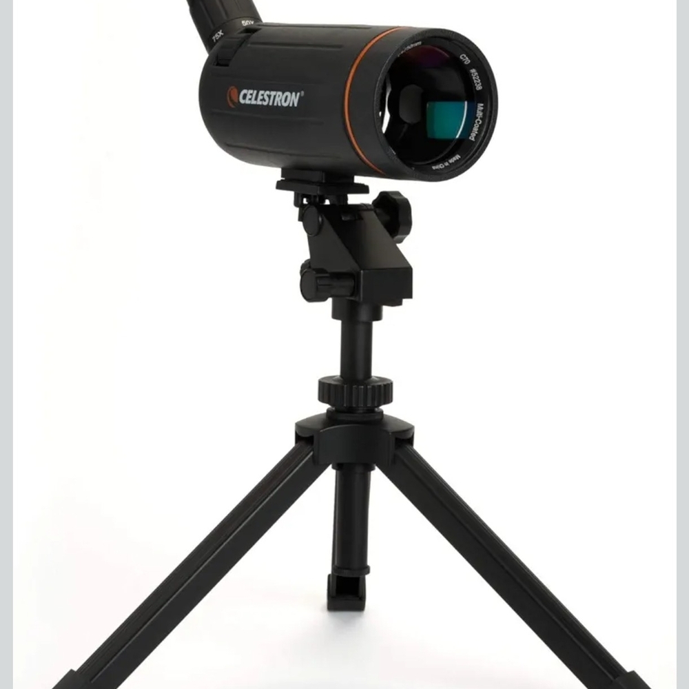 Black Telescope with Tripod